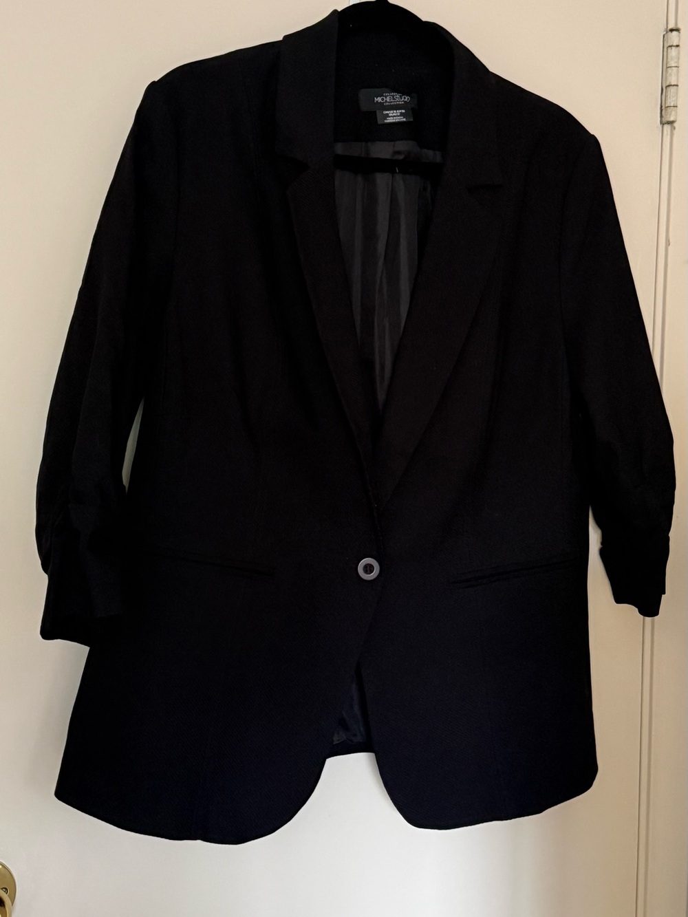 Michel Studio Black Single-Button Women's Blazer